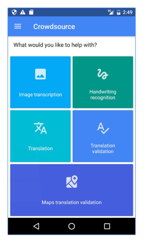 New Google app seeks help with translation and image transcription