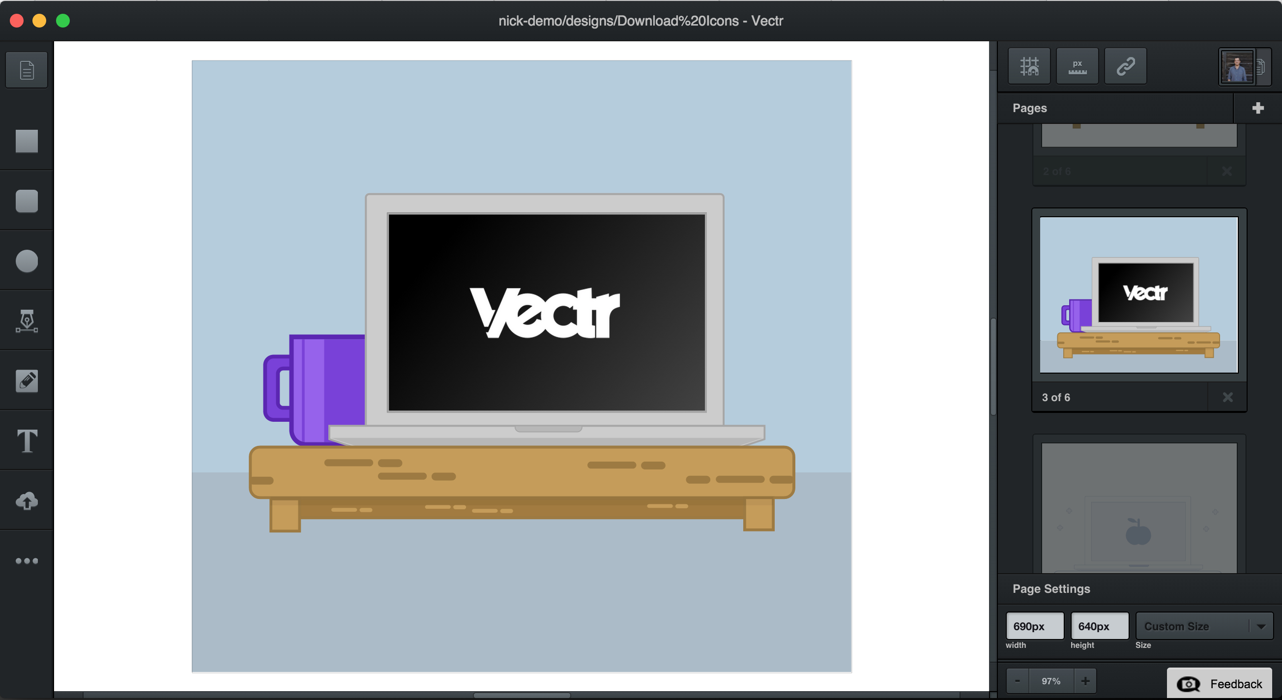 Vectr: A free web & desktop tool for creating vector graphics