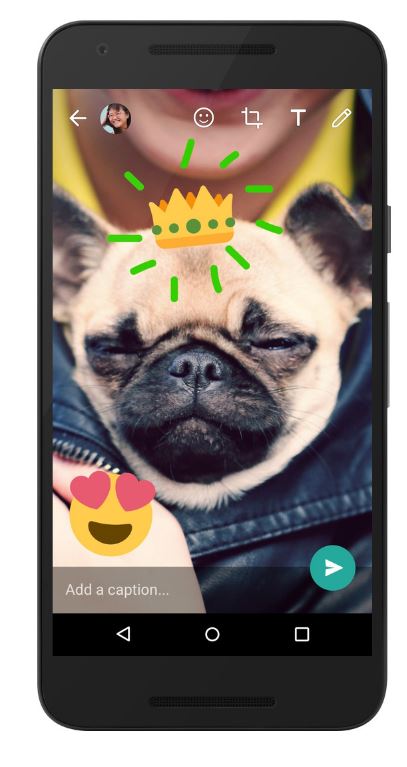 Now, doodle on photos and videos in WhatsApp