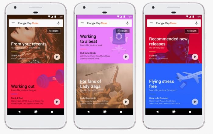 Google Play Music uses machine learning to suggest tracks