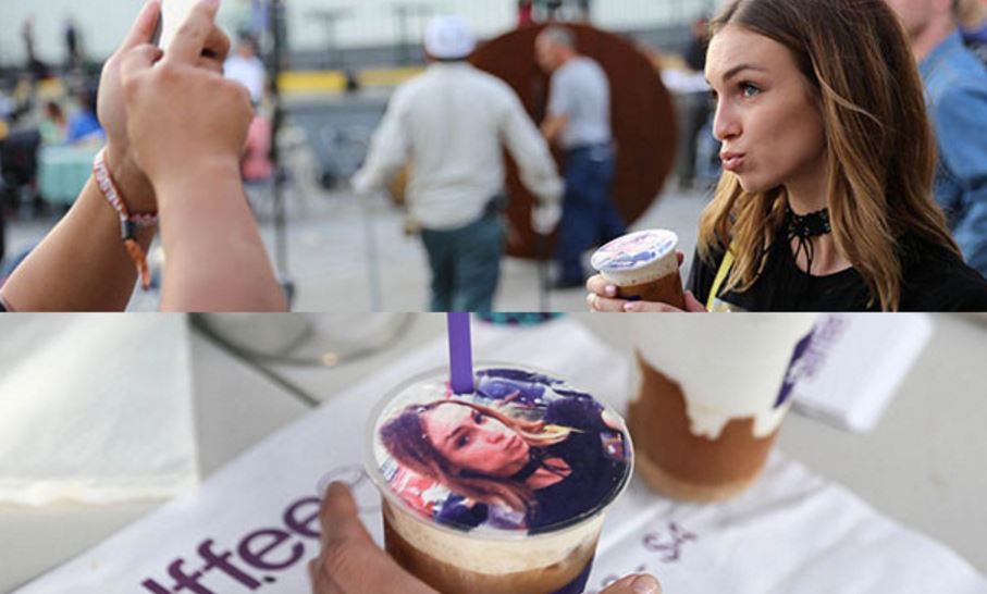 Selffee prints photo atop food for you to eat