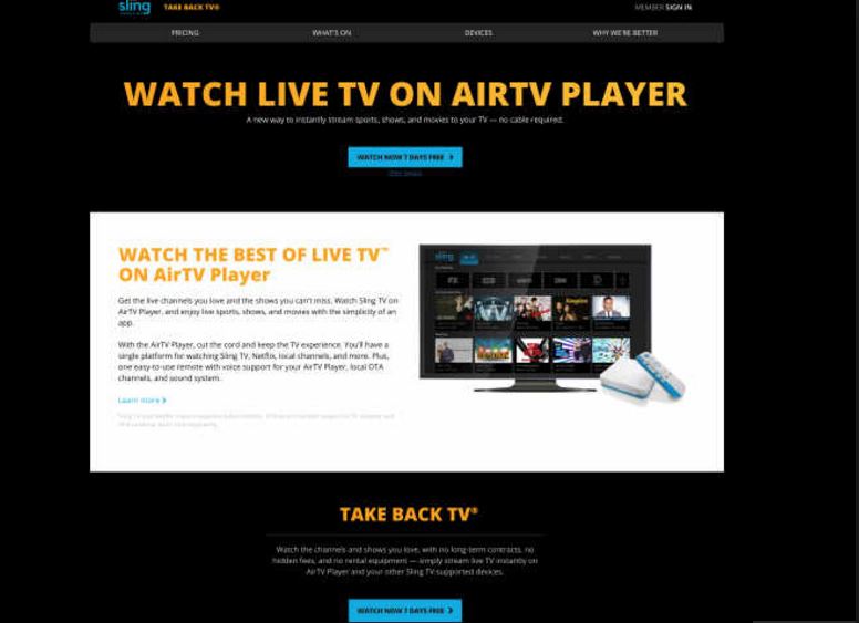 Sling TV’s AirTV Player combines local channels, Netflix and more