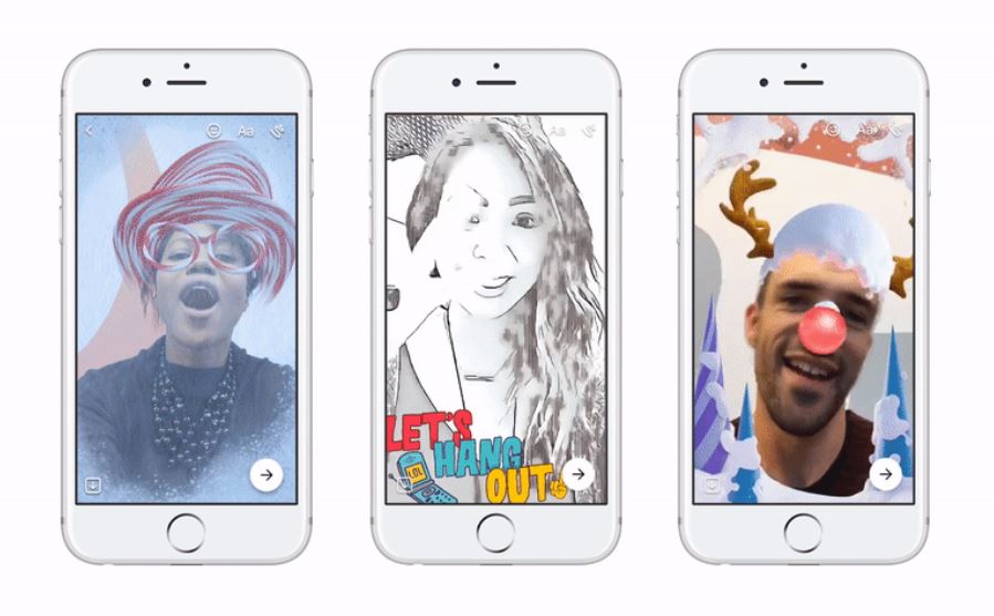 Facebook’s Messenger camera gets attractive 3D special effects